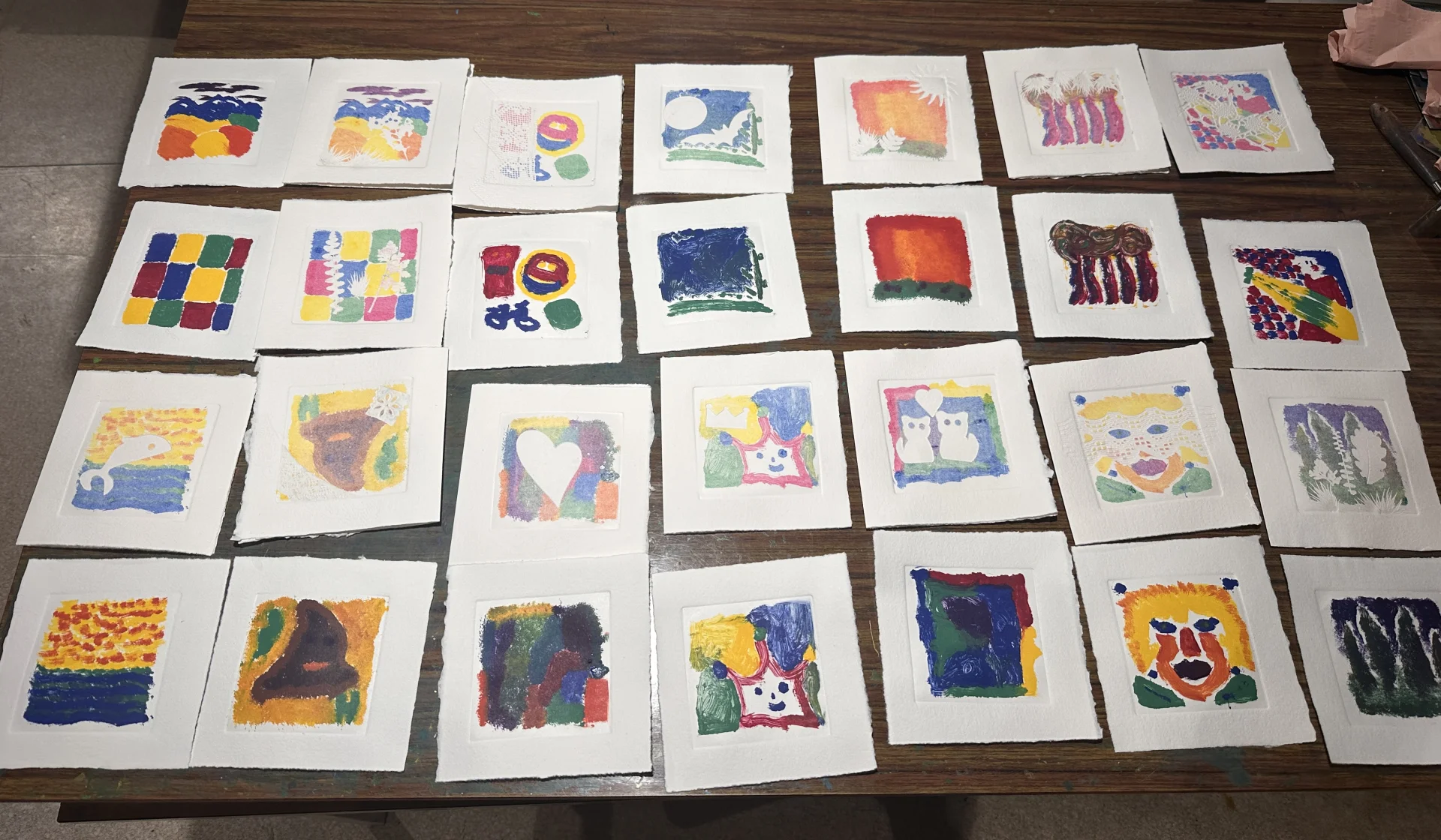 Atelier Traces, impression monotype 14h