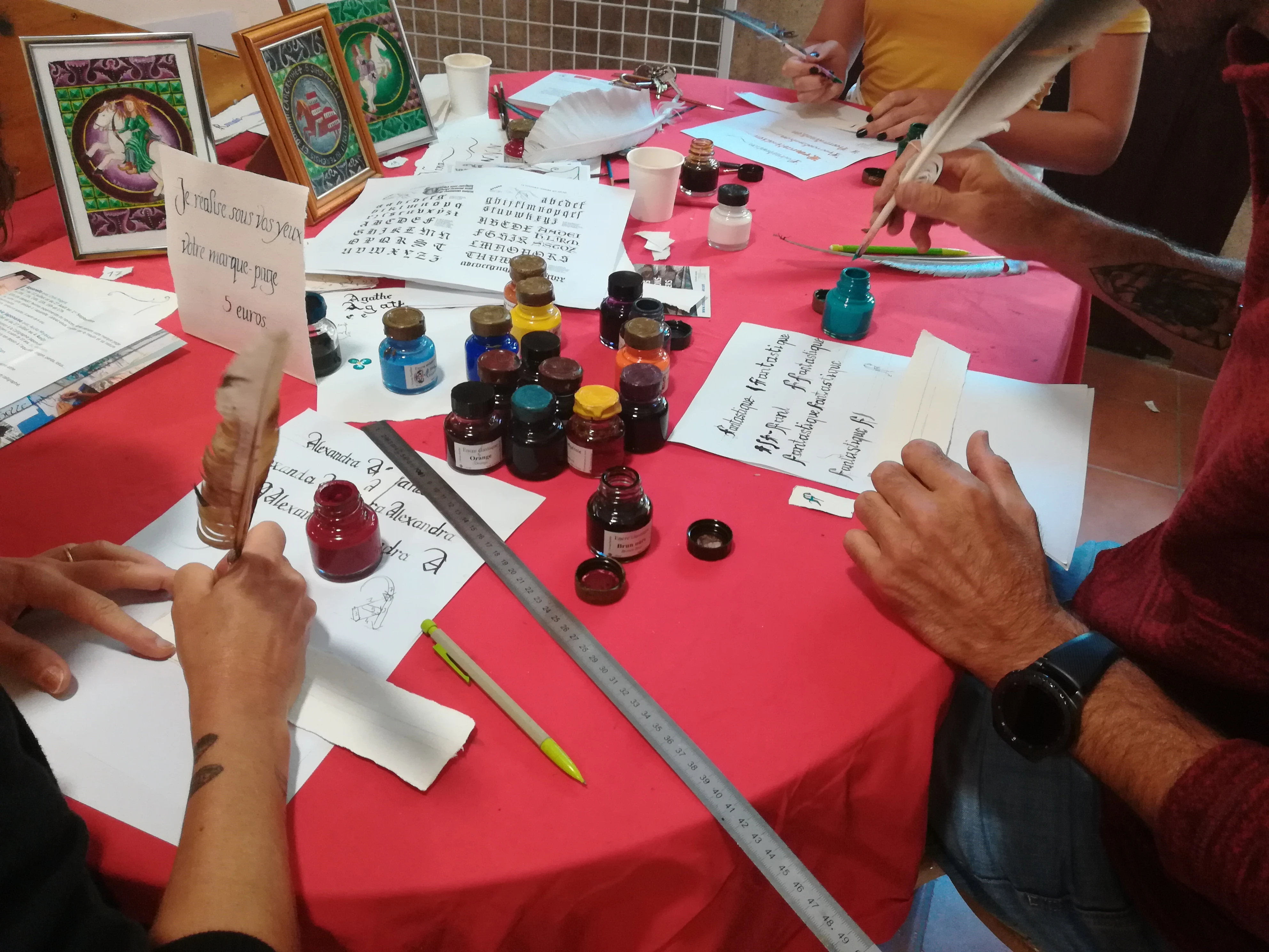 Atelier Calligraphie à la plume d’oie avec Benjamin Rialtey à 14h